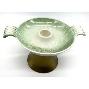 MCM Royal Haeger mid century modern speckelt Candlestick Holder Brass Retro